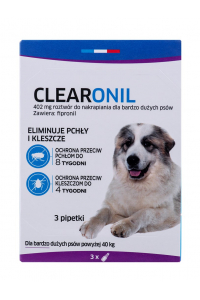 Obrázok pre FRANCODEX Clearonil Large breed - kapky proti parazitům pro psy - 3 x 402 mg