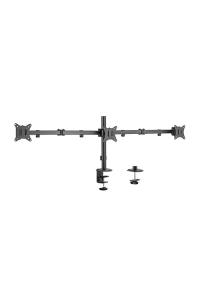 Obrázok pre Gembird MA-D3-01 Nastavitelný stůl 3-displejové montážní rameno (otočné, naklápěcí, otočné), 17”-27”, do 7 kg