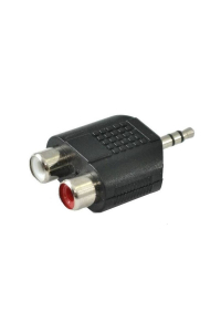 Obrázok pre SSQ HA6 - adaptér, 2 x RCA samice - 3,5 mm stereo jack konektor