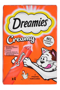 Obrázok pre DREAMIES Creamy Chicken - pamlsek pro kočky - 4x10 g