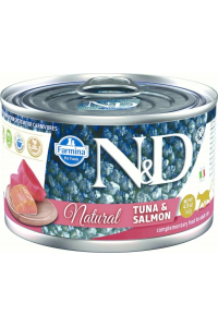 Obrázok pre FARMINA N&D Cat Natural Tuna&Salmon - mokré krmivo pro kočky - 140 g
