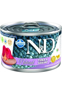 Obrázok pre FARMINA N&D Cat Natural Tuna&Shrimp - vlhké krmivo pro kočky - 140 g