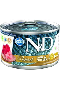 Obrázok pre FARMINA N&D Cat Natural Tuna&Chicken - vlhké krmivo pro kočky - 140 g