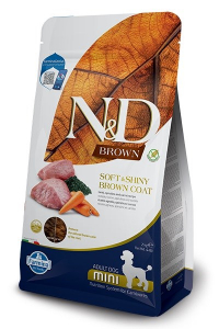 Obrázok pre FARMINA N&D Brown Dog Lamb, Spirulina&Carrot Adult Mini - suché krmivo pro psy - 2 kg