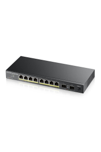Obrázok pre Zyxel GS1100-10HP v2 Nespravované Gigabit Ethernet (10/100/1000) Podpora napájení po Ethernetu (PoE) Černá