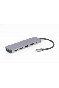 Obrázok pre Gembird A-CM-COMBO3-03 USB Type-C 3-v-1 multiportový adaptér (Hub + HDMI + PD)
