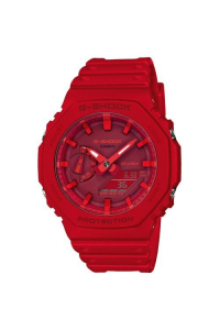 Obrázok pre Casio GA-2100-4AER hodinky Náramkové hodinky Unisex Červená