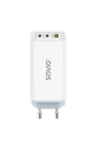 Obrázok pre SAVIO LA-07 GaN 65W síťová nabíječka, USB, QC4.0+, PD 3.0, bílá