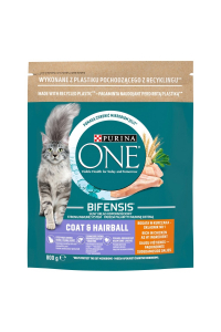 Obrázok pre PURINA One Bifensis Coat & Hairball Chicken - suché krmivo pro kočky - 800 g