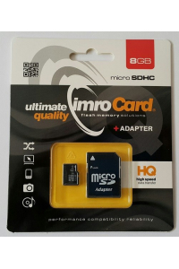Obrázok pre IMRO 4/8G ADP paměťová karta 8 GB MicroSDHC Třída 4