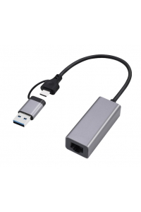 Obrázok pre Gembird A-USB3AC-LAN-01 USB 3.1 + gigabitový síťový adaptér typu C, vesmírně šedá