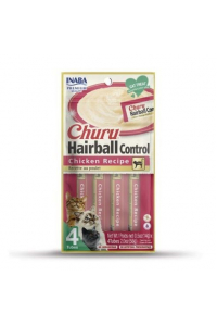 Obrázok pre INABA Churu Hairball Chicken - pamlsek pro kočky - 4x14 g