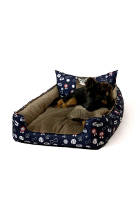 Obrázok pre GO GIFT Pelíšek pro psa a kočku L - hnědá - 90x75x16 cm