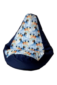 Obrázok pre Sako taška pouffe pear print navy blue - Ledové království XXL 140 x 100 cm