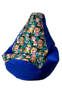 Obrázok pre Sako taška pouffe Pear print cornflower-PAW PatrolXXL 140 x 100 cm