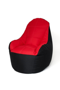 Obrázok pre Sako Boss pytel pouffe černo-červený XXL 140 x 90 cm