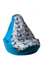 Obrázok pre Sako taška pouffe pear print blue - Ledové království L 105 x 80 cm