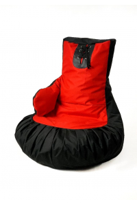 Obrázok pre Sako bag pouffe boxerské rukavice černo-červené XL 100 x 80 cm