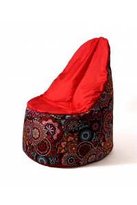 Obrázok pre Sako taška pouffe Mandala print-red XL 120 x 80 cm