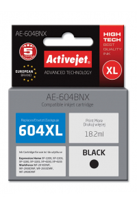 Obrázok pre Activejet AE-604BNX inkoust pro tiskárny Epson (náhradní náplň Epson 604XL C13T10H14010) výtěžnost 500 stran; 18,2 ml; Supreme; černá barva