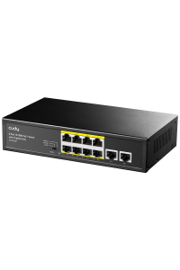 Obrázok pre Cudy FS1010P síťový přepínač Fast Ethernet (10/100) Podpora napájení po Ethernetu (PoE) Černá