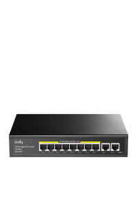 Obrázok pre Cudy GS1010PE síťový přepínač Gigabit Ethernet (10/100/1000) Podpora napájení po Ethernetu (PoE) Černá