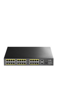 Obrázok pre Cudy FS1026PS1 síťový přepínač Nespravované Gigabit Ethernet (10/100/1000) Podpora napájení po Ethernetu (PoE) Černá