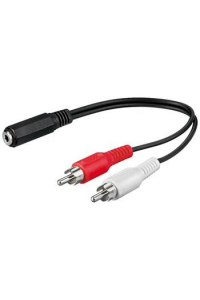 Obrázok pre PremiumCord Kabel Jack 3.5mm-2xCINCH F/ M 20cm