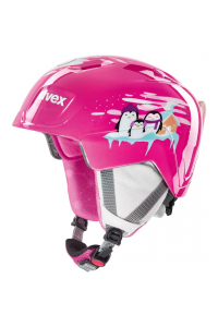 Obrázok pre Dětská lyžařská helma Uvex Manic Penguin růžová 51-55