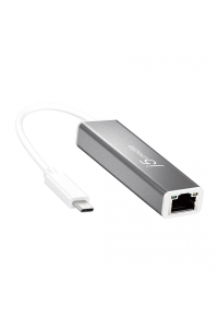 Obrázok pre j5create Adaptér USB-C na gigabitový Ethernet; stříbrný JCE133G-N