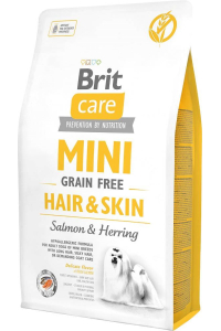 Obrázok pre BRIT Care Mini Hair&Skin Salmon&Herring - suché krmivo pro psy - 2 kg