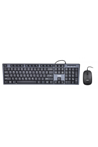 Obrázok pre Keyboard + mouse Set IBOX IKMS606 (USB 2.0; (US); black color; Optical; 800 DPI)