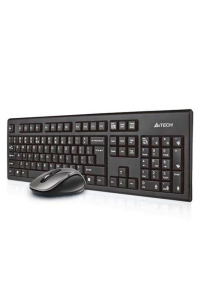 Obrázok pre A4Tech 7100N desktop klávesnice Obsahuje myš RF bezdrátový QWERTY Anglický Černá