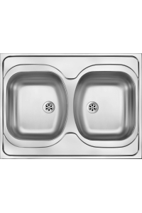 Obrázok pre ZM6 stainless 2-bowl sink - drop-in