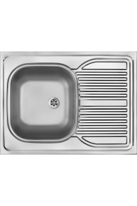 Obrázok pre Steel sink 1-bowl with drainer - overlay ZM6_0110