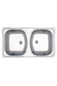 Obrázok pre 2-bowl steel sink