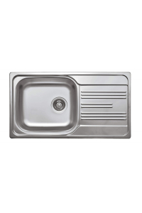 Obrázok pre 1-bowl steel sink with drainer