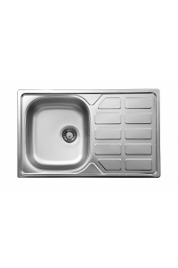 Obrázok pre 1-bowl steel sink with drainer