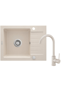 Obrázok pre Granite sink with 1-bowl faucet with drainer