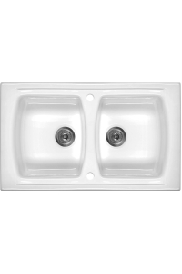 Obrázok pre 2-bowl ceramic sink