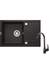 Obrázok pre Granite sink with 1-bowl faucet with drainer
