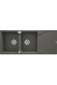 Obrázok pre 2-bowl granite sink with drainer