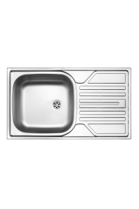 Obrázok pre 1-bowl steel sink with drainer - 2