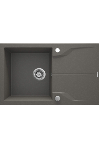 Obrázok pre 1-bowl granite sink with drainer - mounted flush with the worktop
