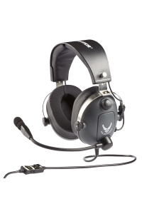 Obrázok pre Thrustmaster T.Flight U.S. Air Force Sluchátka Kabel Přes hlavu Letectví / kontrola letového provozu Černá, Šedá