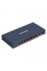 Obrázok pre Hikvision DS-3E0310HP-E síťový přepínač Nespravované Fast Ethernet (10/100) Podpora napájení po Ethernetu (PoE) Modrá