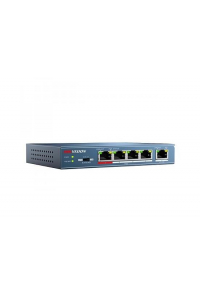 Obrázok pre Hikvision DS-3E0105P-E síťový přepínač Nespravované Fast Ethernet (10/100) Podpora napájení po Ethernetu (PoE) Modrá