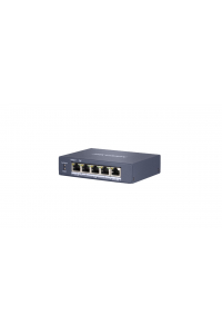 Obrázok pre Hikvision DS-3E0505HP-E síťový přepínač Nespravované Gigabit Ethernet (10/100/1000) Podpora napájení po Ethernetu (PoE) Modrá