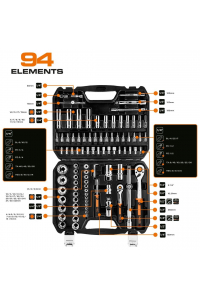 Obrázok pre NEO tools 10-062 nástrčná hlavice na ráčnu / sada