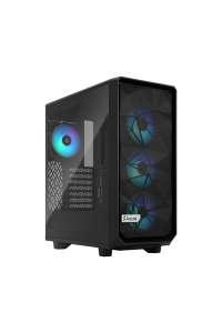 Obrázok pre Počítačová skříň FRACTAL DESIGN Meshify 2 Compact Lite (FD-C-MEL2C-05) RGB Black TG Light Tint Černá
